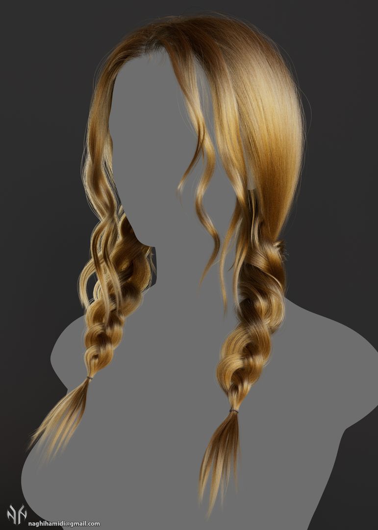 female hair by Naghi H.