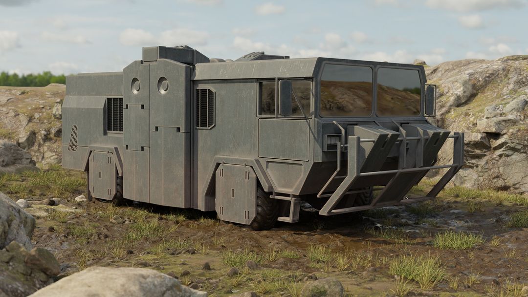 Military Truck by Akram E.