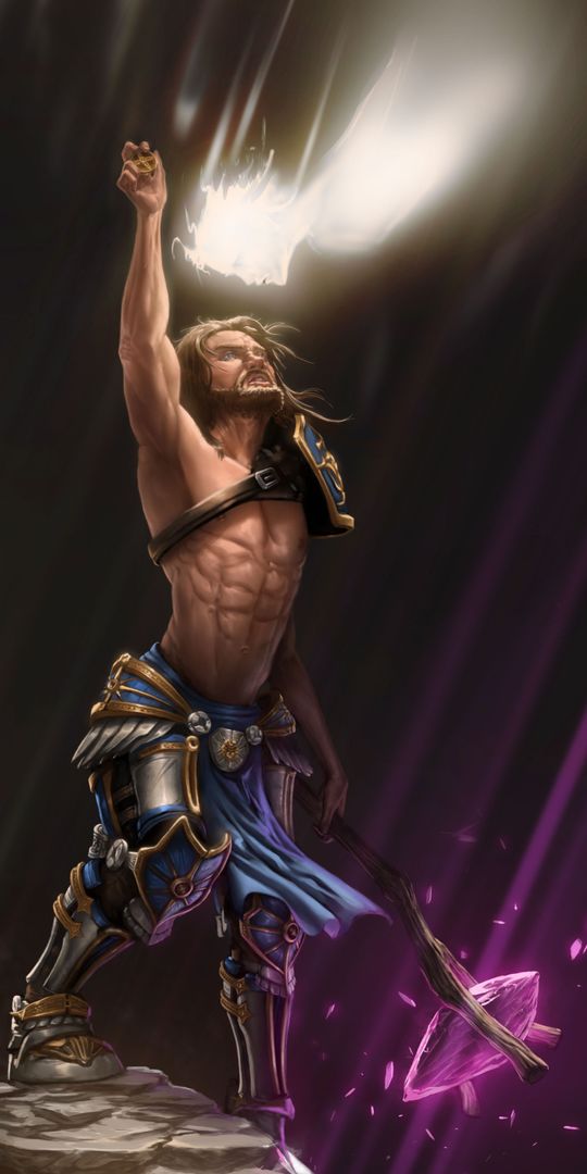 Paladin, art test painting