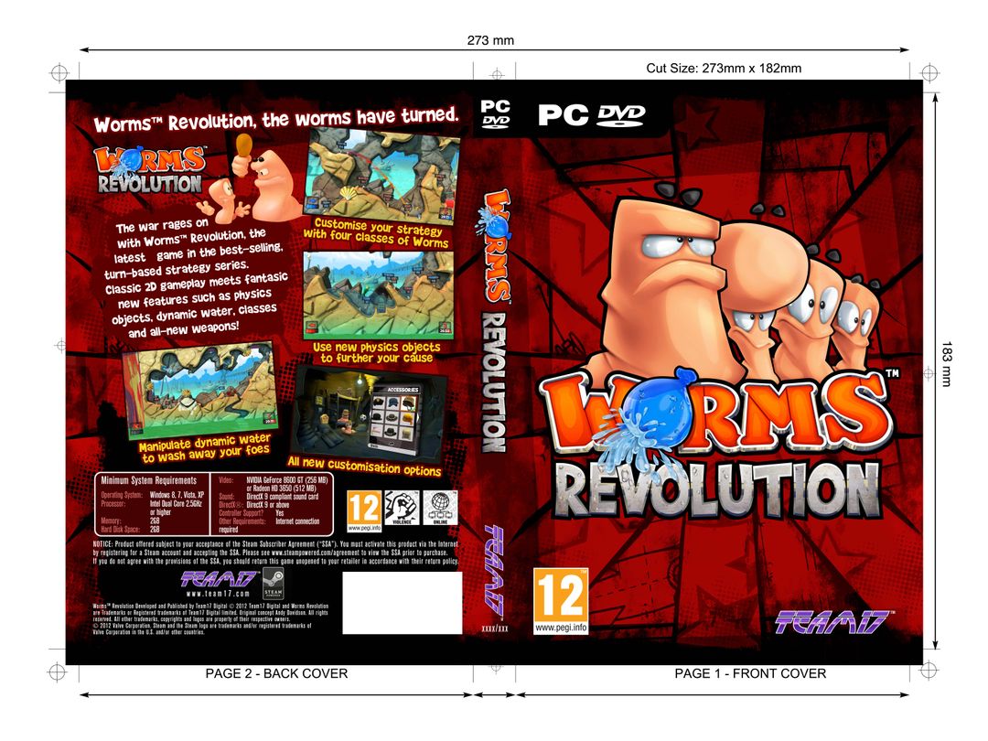 Key art, branding and game Box art from worms Revolution and battle grounds