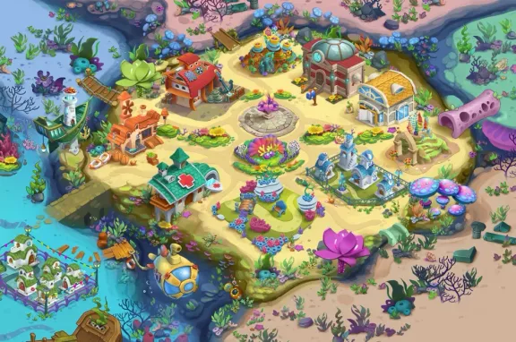 Isometric Environments | 2D Environment Concept Art