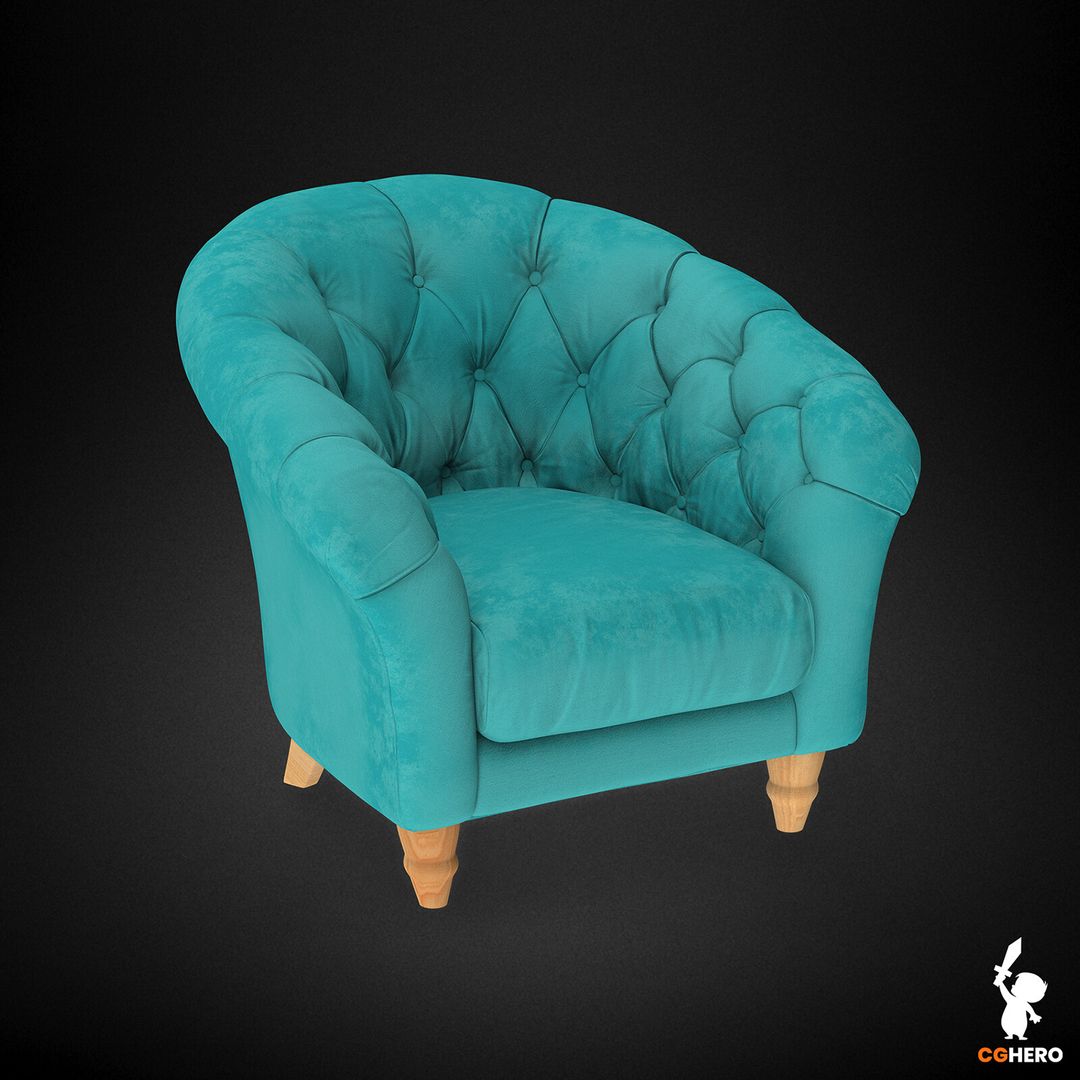 John Lewis Cupcake Armchair for Visualisation and Real-Time