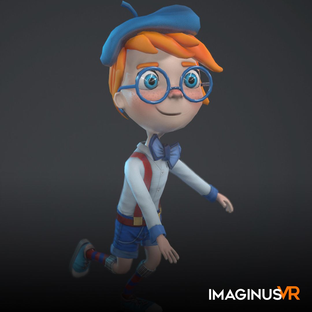 Boy character 3D model