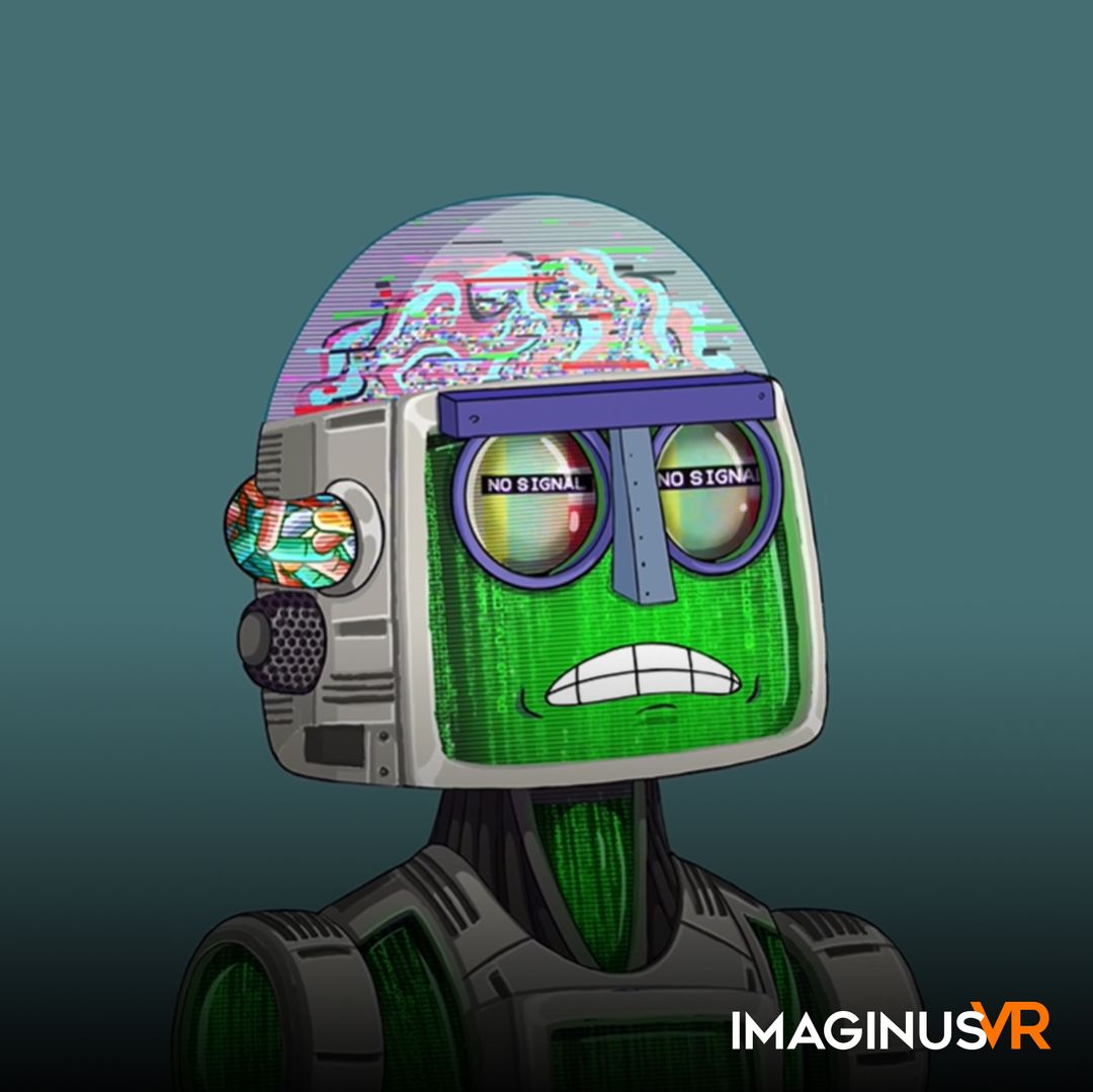 Animated robot "No signal"