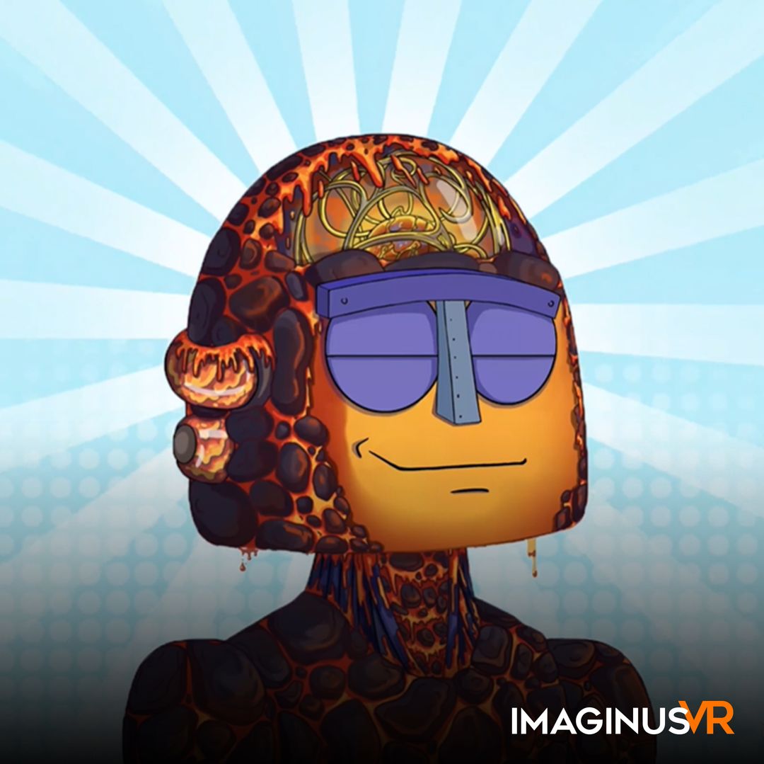 Animated "Lava" robot
