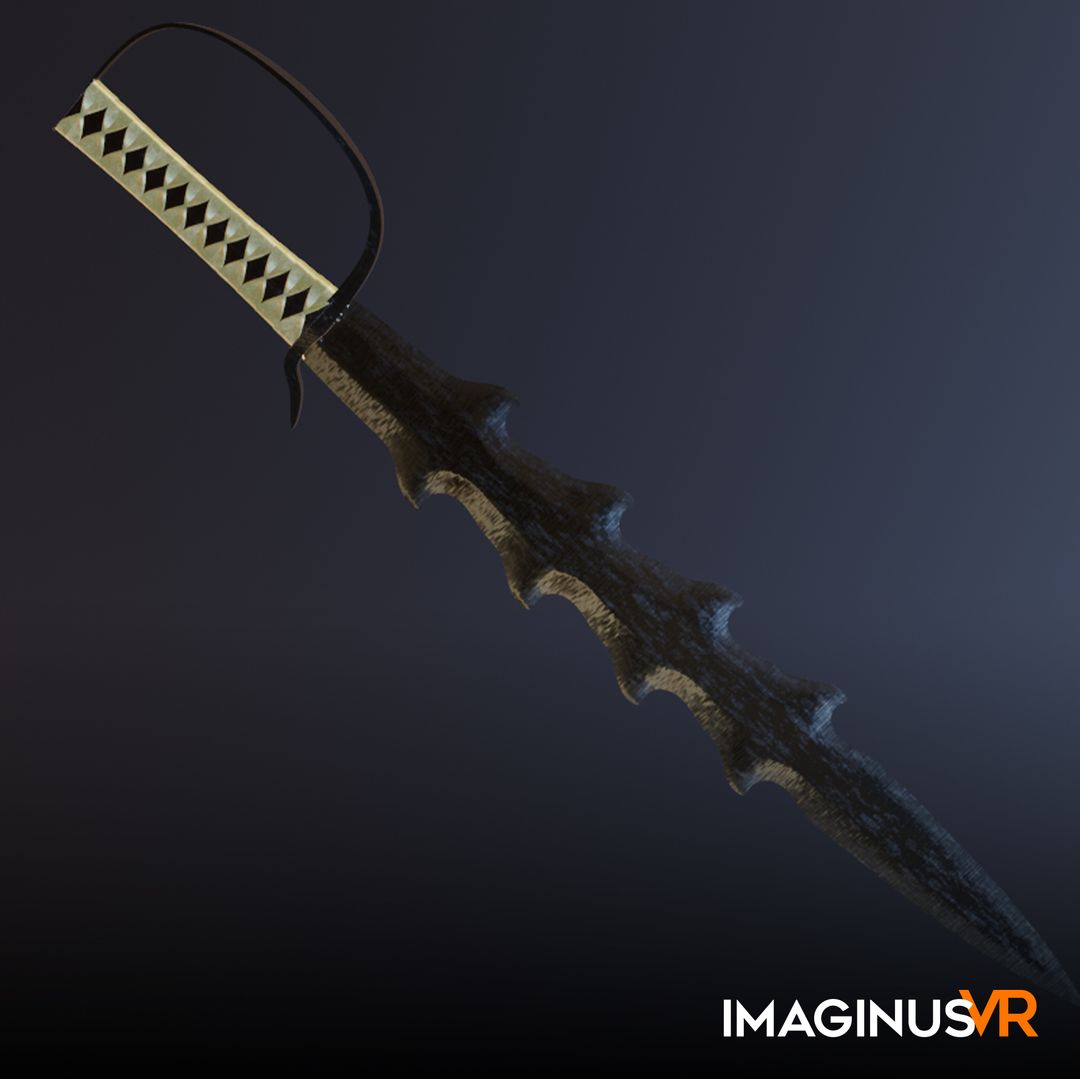 Game asset Wavy Elements Silver Sword