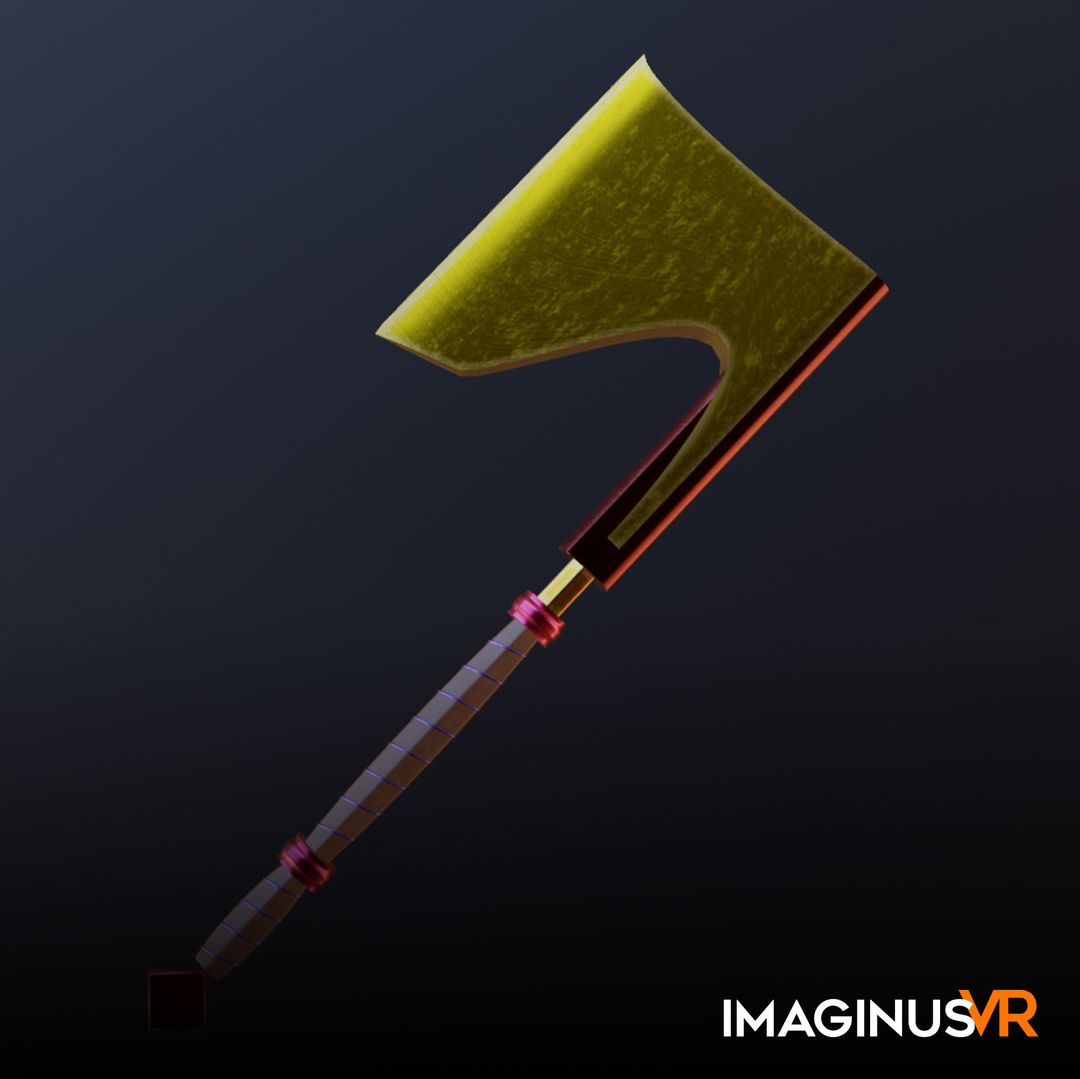 Game asset Luxurious Gold Blade Weapon