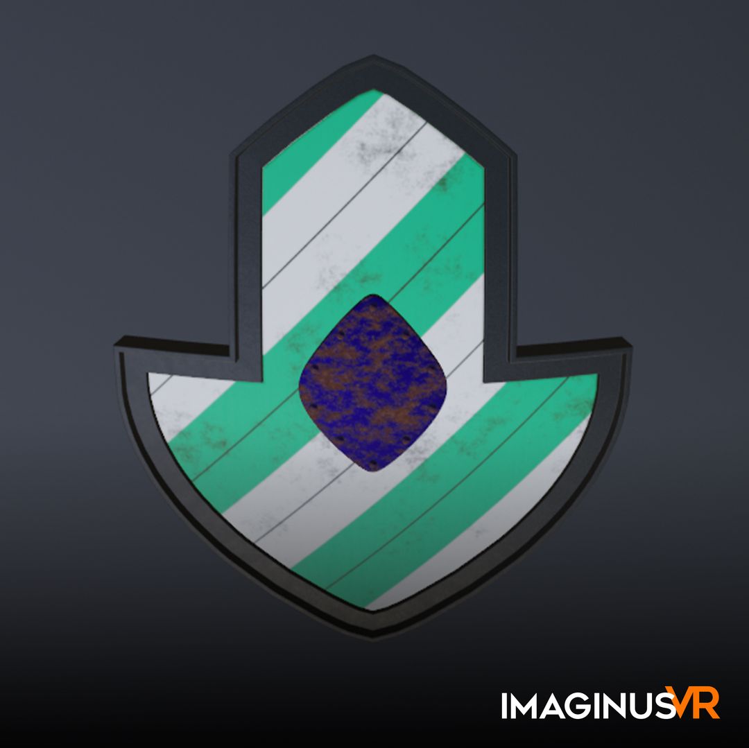 Game asset Striped Elegance with Blue Core