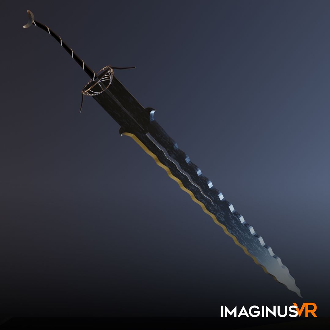 Game asset Elegant Wavy-Blade Weapon