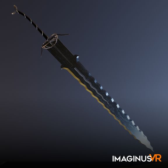 Game asset Elegant Wavy-Blade Weapon