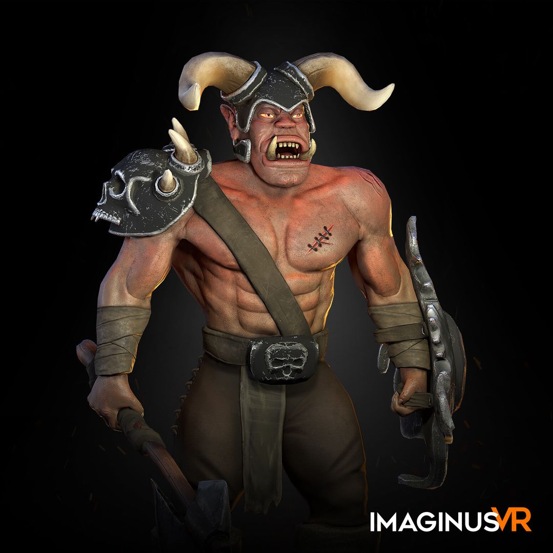 Animated orc 3D model