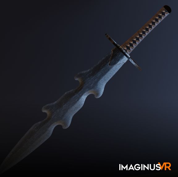 Game asset Wavy-Edged Unconventional Blade