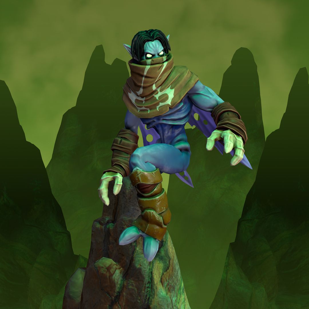 Stylized Raziel - Soul Reaver Fan Art by Carlos T.