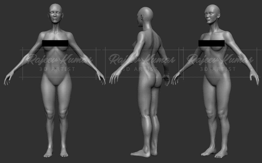 3D Character Creation | Game & 3D Printing | Model, Texture, Rigging & Animation by Rajeev K.