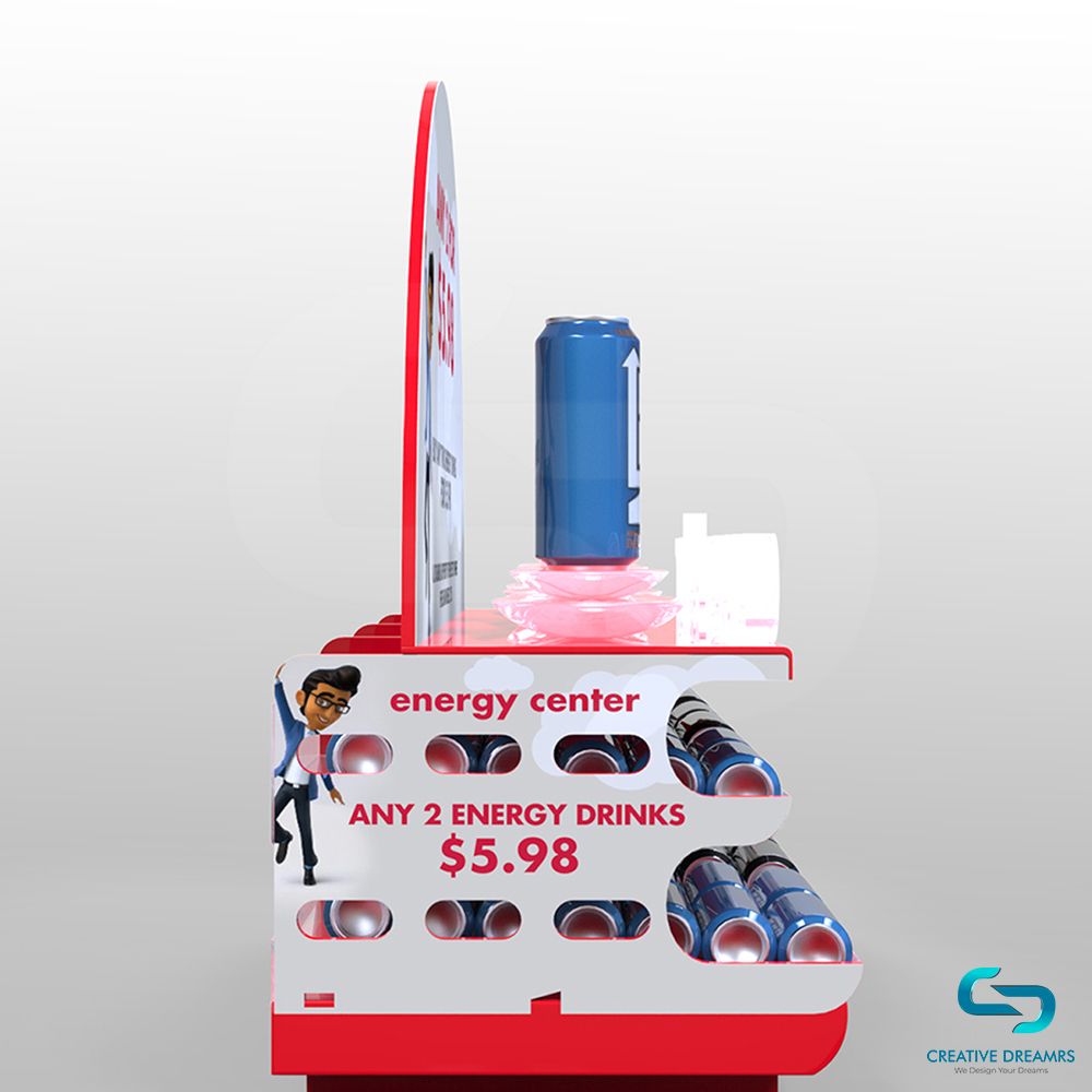 Energy Drink Rack - 3D Product Design