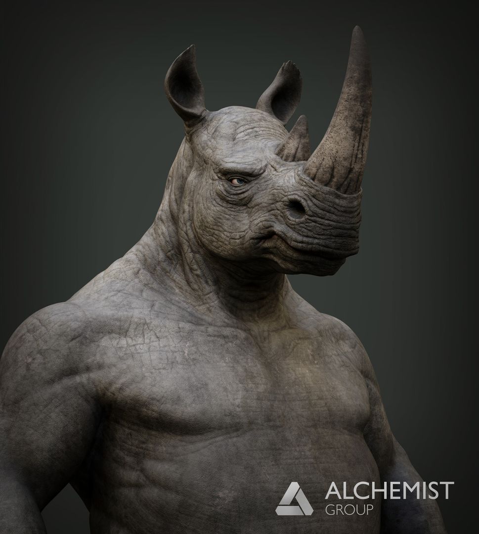 RhinoCops - Character Art (5k rhino with generator in Unreal Engine)