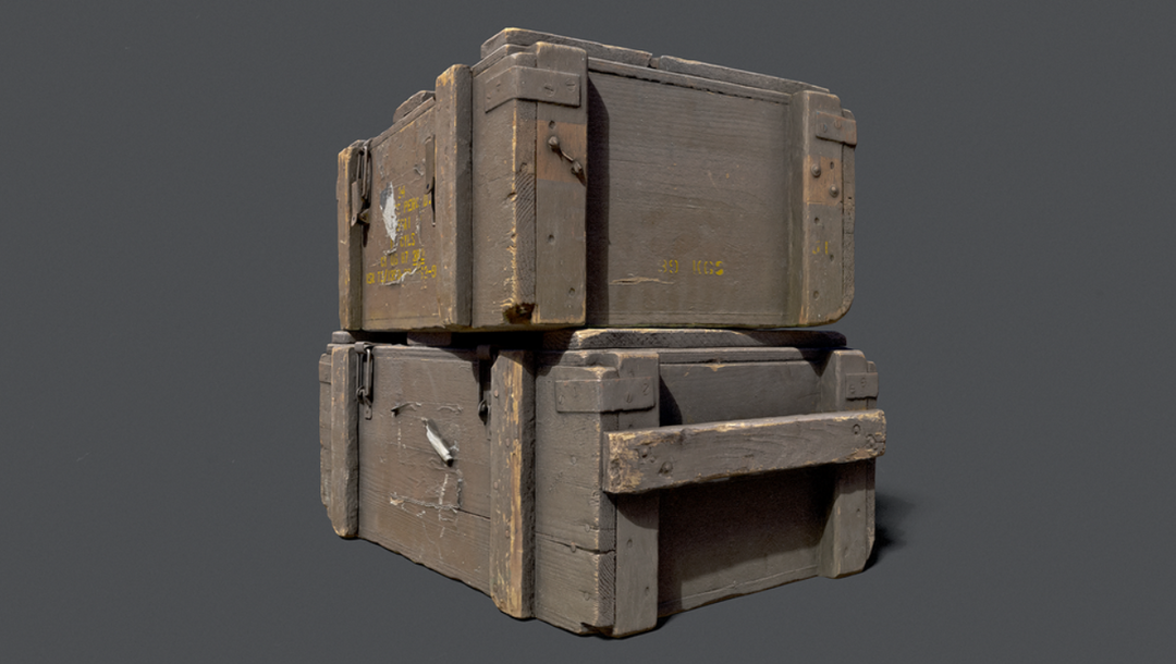 WW2 Ammo Crate 3D Scan