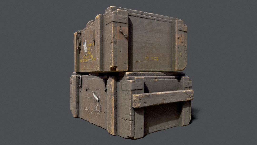 WW2 Ammo Crate 3D Scan by Canopy Creative