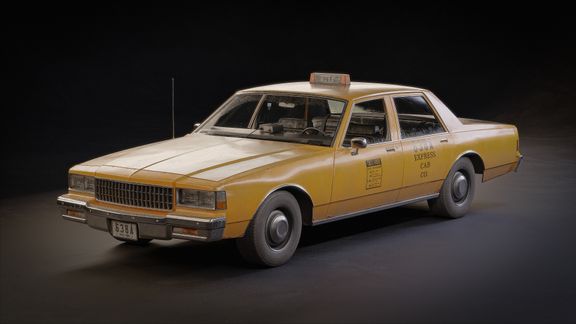 1980's Classic Taxi Cab | TAXI DEPOT | 3D Game Vehicle Assets