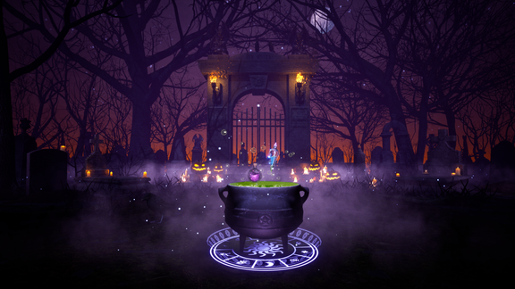 Magic Potions & Halloween Graveyard