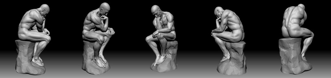 The Thinker- study of anatomy