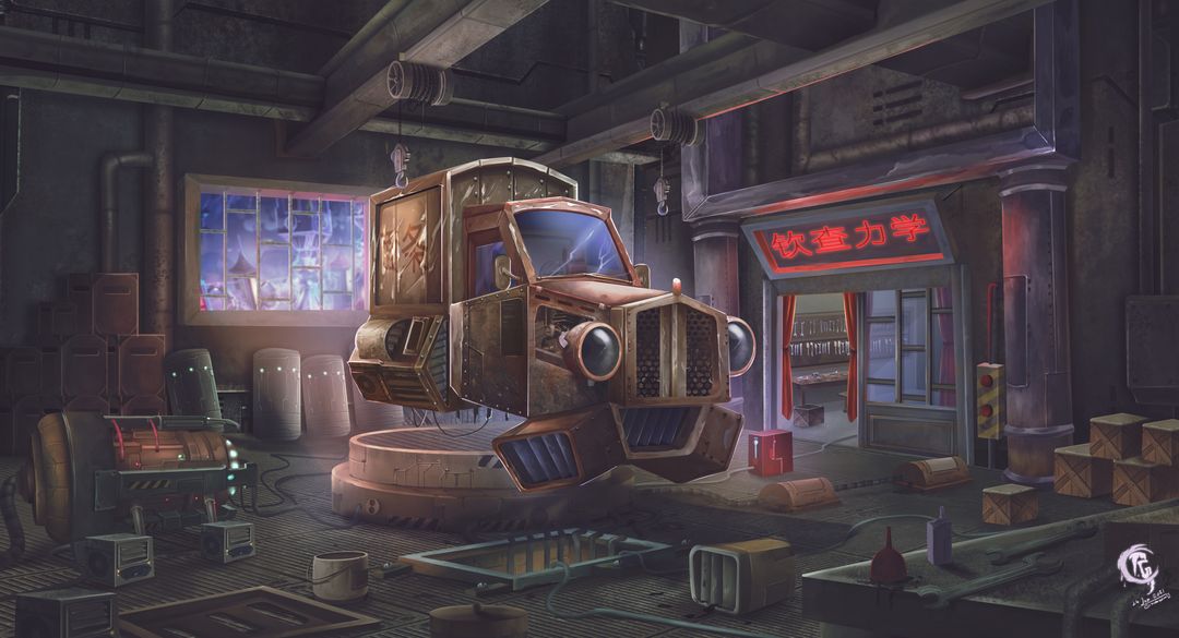 Various 2D Environment Concepts | 2D Vehicle Concept Art
