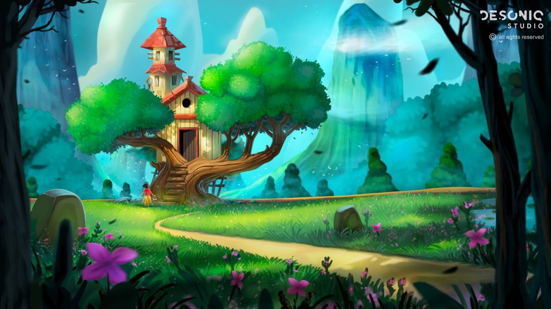 Various Fantasy 2D Environment Illustration