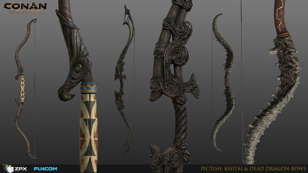 Weapons and assets for the Conan Exiles game