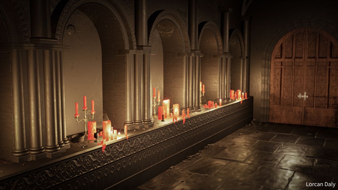 Dark Cathedral Corridor - Unreal Engine 5 by Lorcan D.