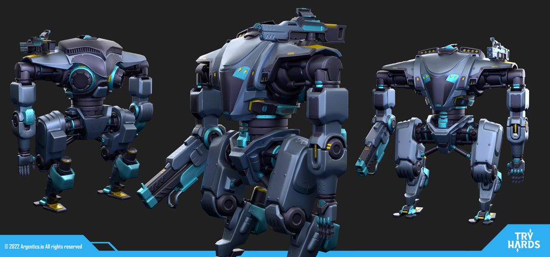 MOBA Robot Characters - Multiple 3D Works