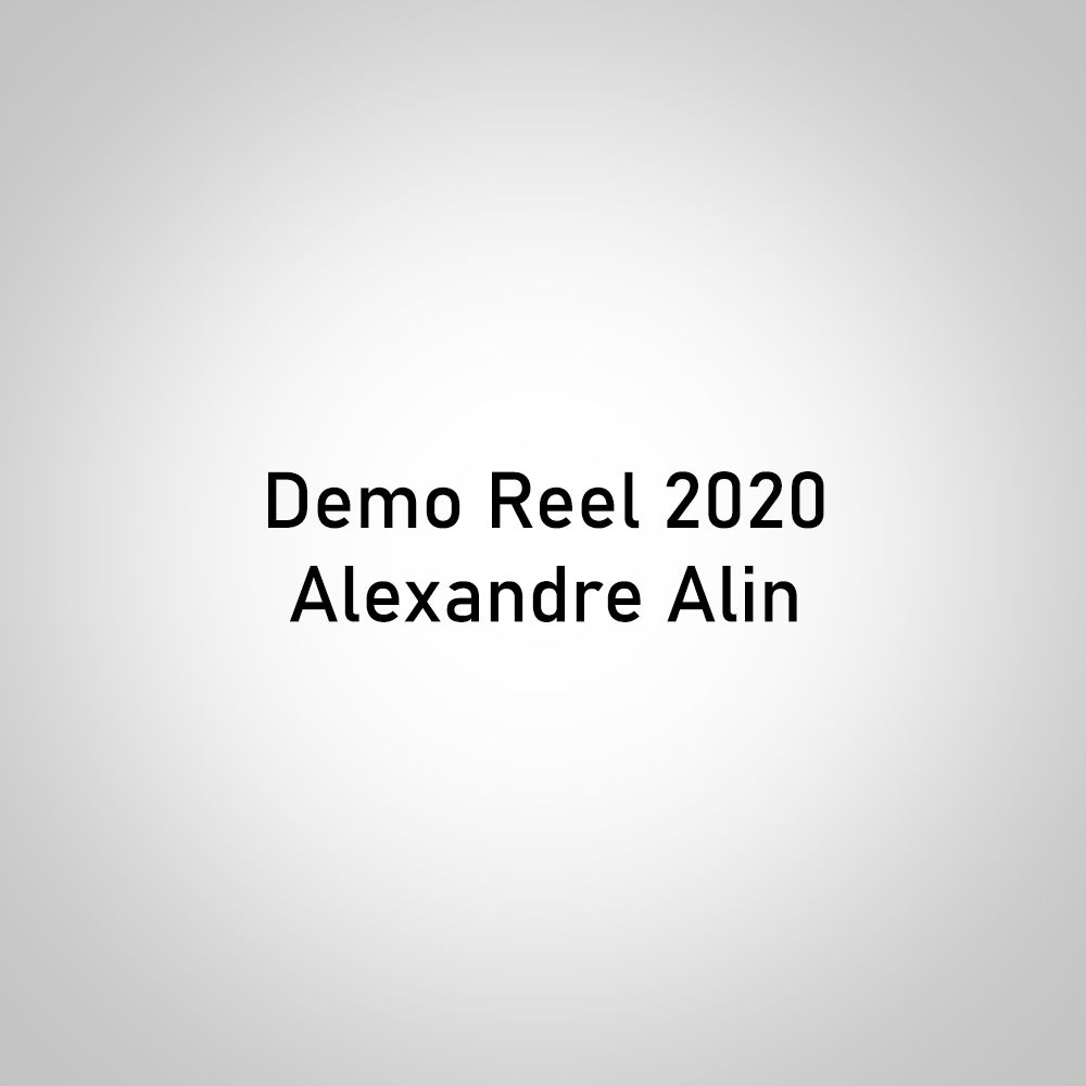 Alexandre Alin(Co-Founder) 2020 demo reel by Renart Studios