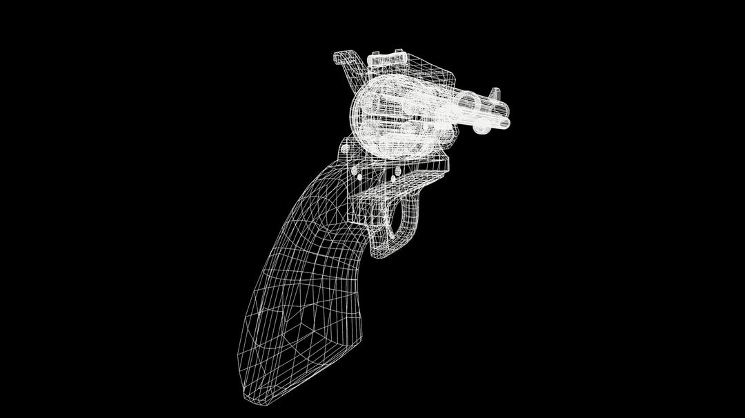 3D gun weapon model by Rose flora J.