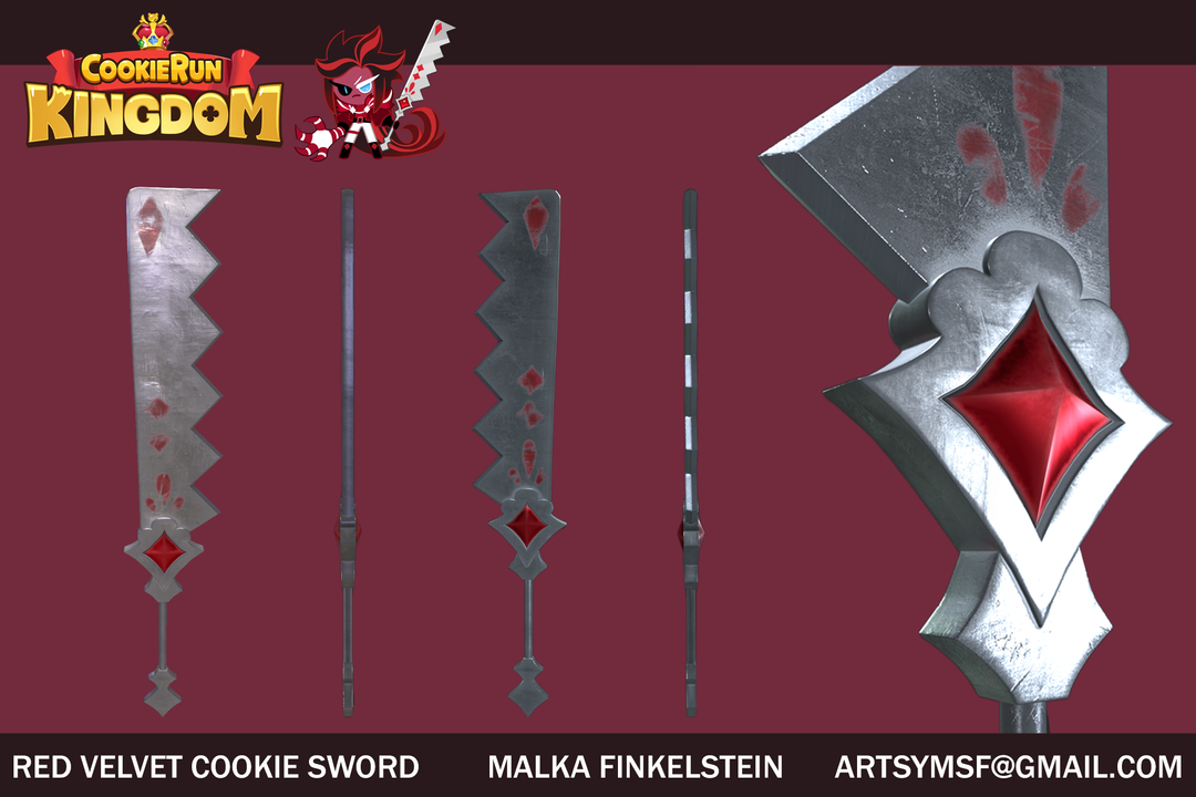 Red Velvet Cookie Sword - Cookie Run Kingdom