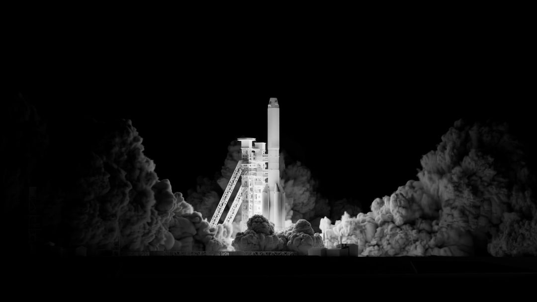 A Girl and an Astronaut - intro/outro rocket launch simulation