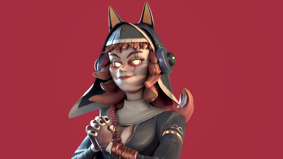 Nun - Medieval: Back and Forth - Game Character Art (real-time)