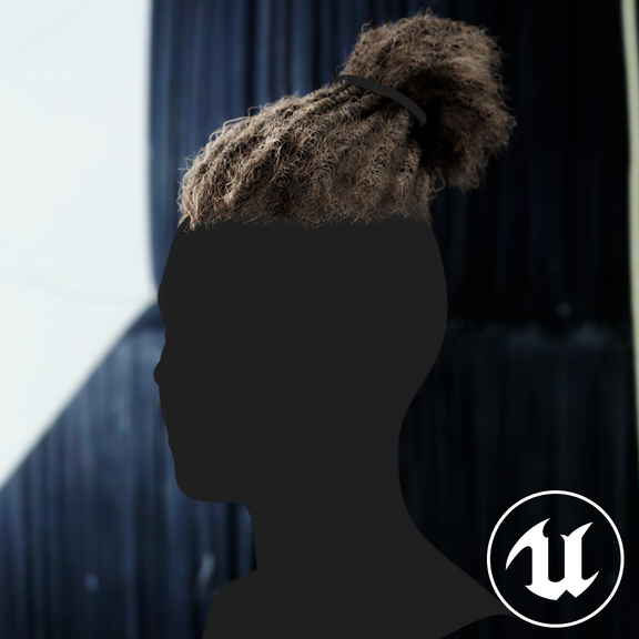 Real-time Simple Dreads Hairstyle (Cards)