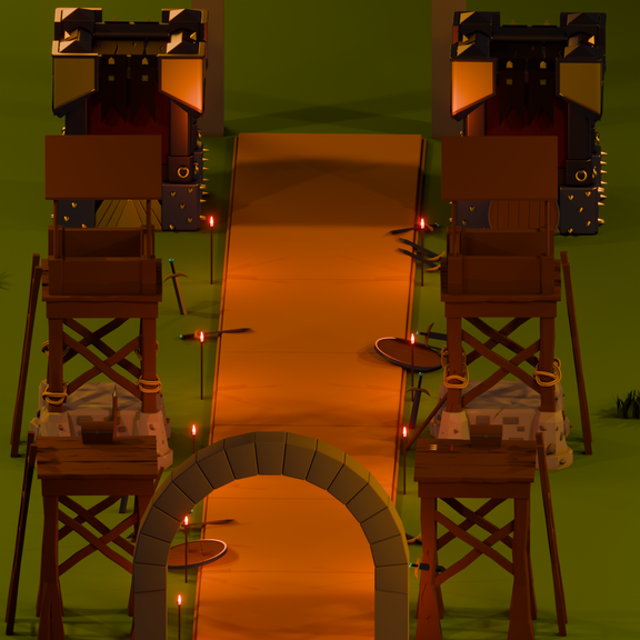 Tower Denfese Low Poly