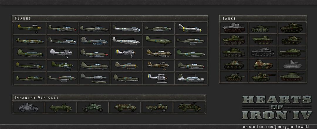 Hearts of Iron IV Arms Against Tyranny - UI Icons and Portraits by Jimmy L.