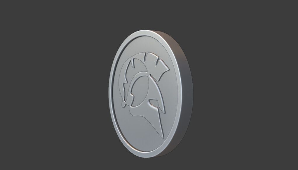 Gold coin icon blender by xin z.