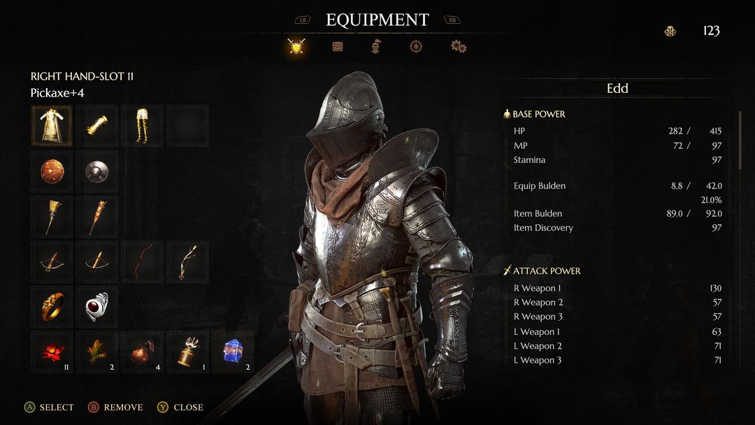 Demons Souls UI Redesign by xin z.