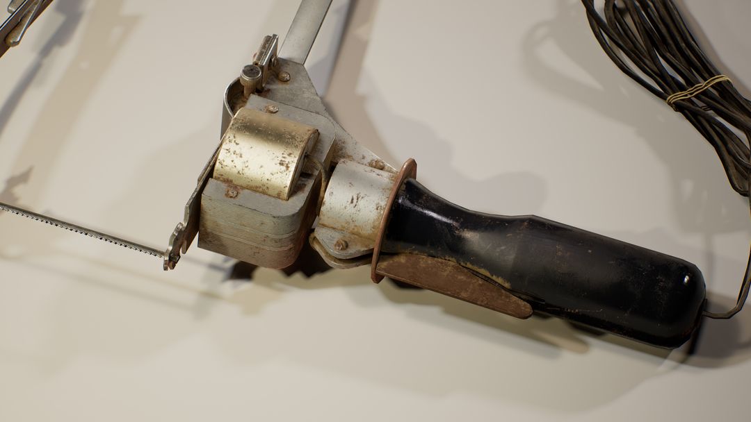 Hyper-Realistic Game Ready Asset | Vintage Electric Saw