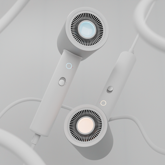 3D Product Visualization Xiaomi Ionic Hair Dryer | 3D Retail Electronics CGIs