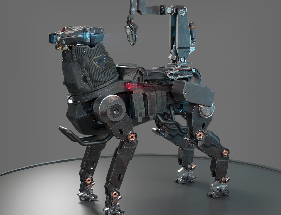 Robot dog - code 8 part 2 by Damien G.