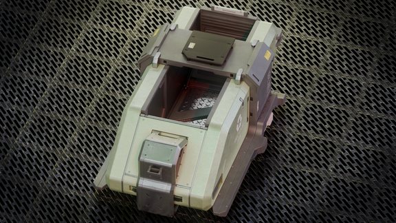 Sci Fi Trash Bin Prop