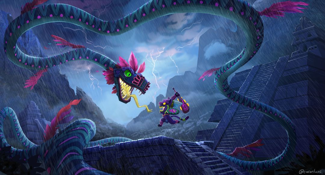 Aztec Warrior Battle