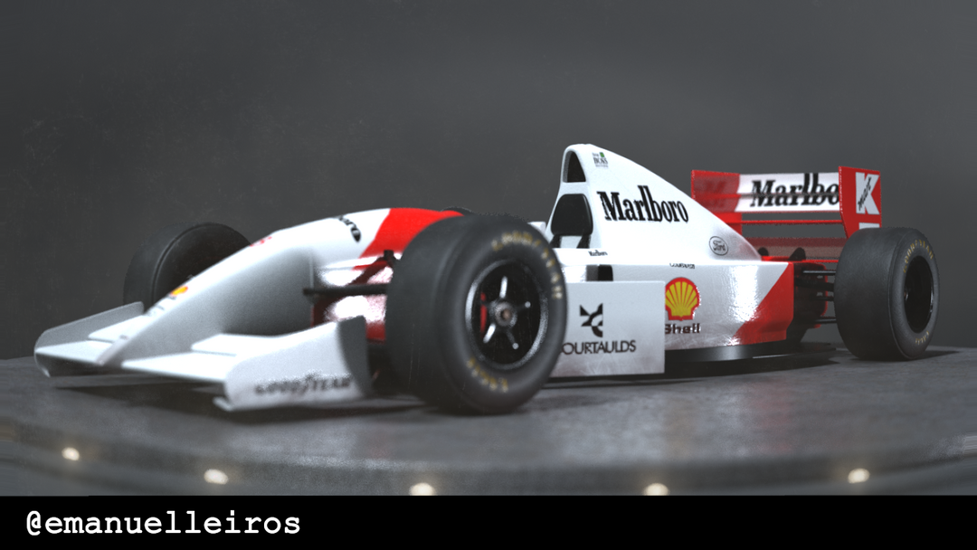 Senna's Car McLaren MP4/8 by Emanuel L.