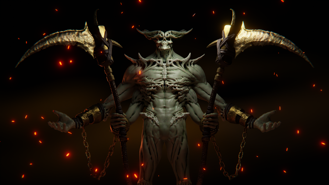 Necromancer - 3D statue