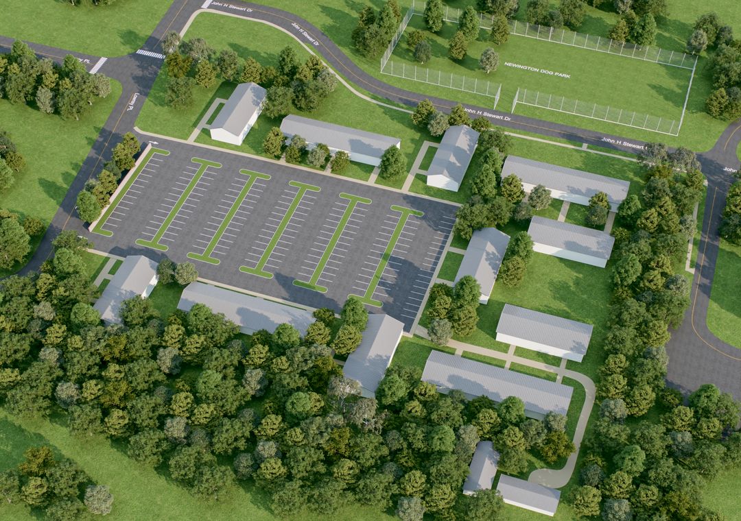 Top view of architecturasl visualization