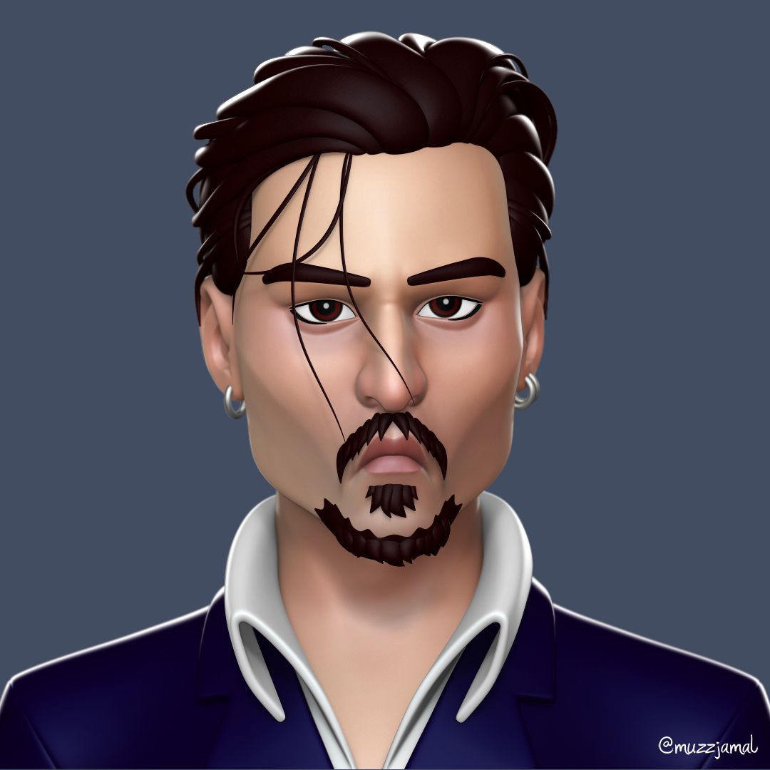 Johnny Depp Stylized by Muzz J.