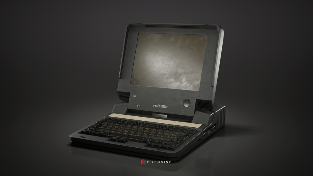 Retro Laptop - Fujitsu FM R-50LT by Pixengine